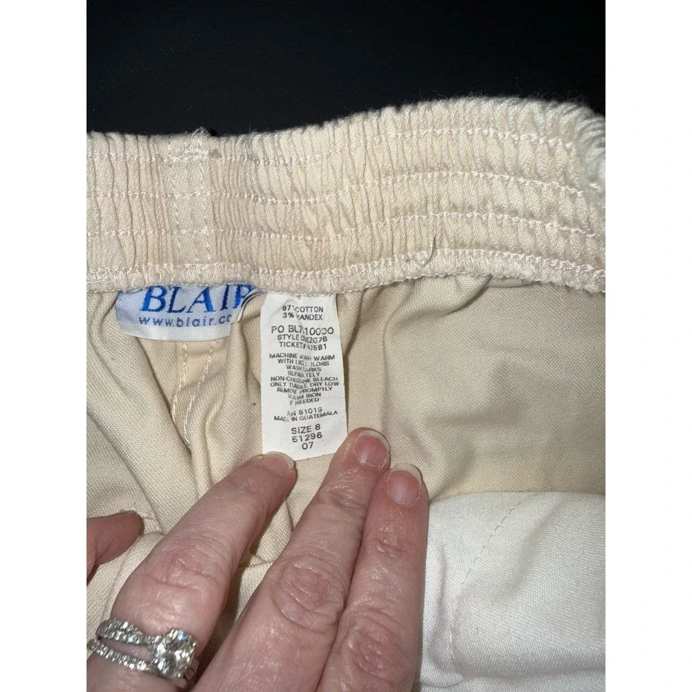 Blair‎ Women's Y2K High Rise Tailored Trouser Pant Size 8 Beige